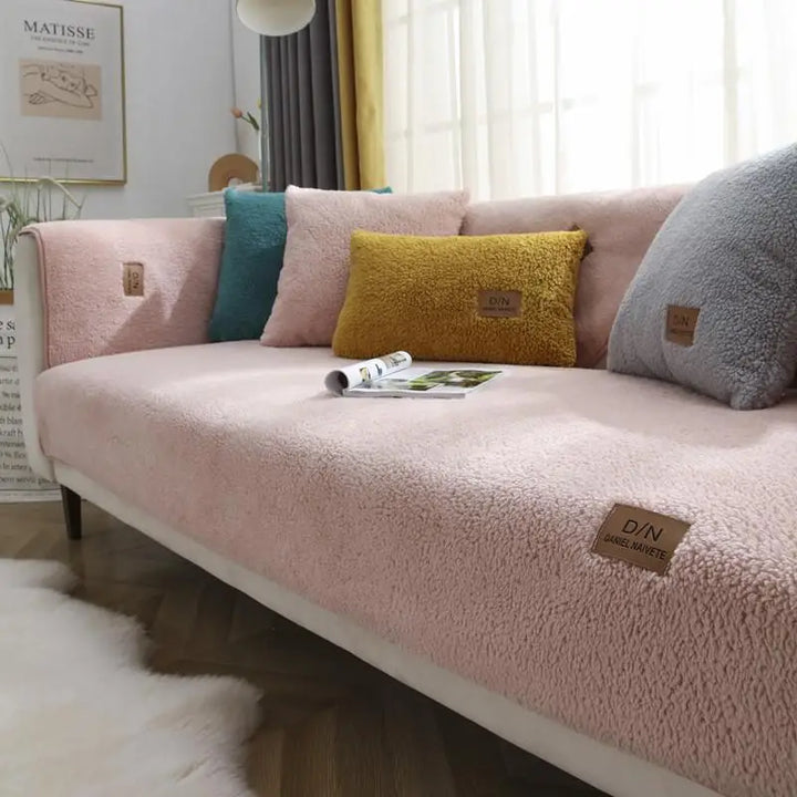 Stornfield | Thick, Waterproof, Non-Slip Sherpa Fleece Sofa Cover