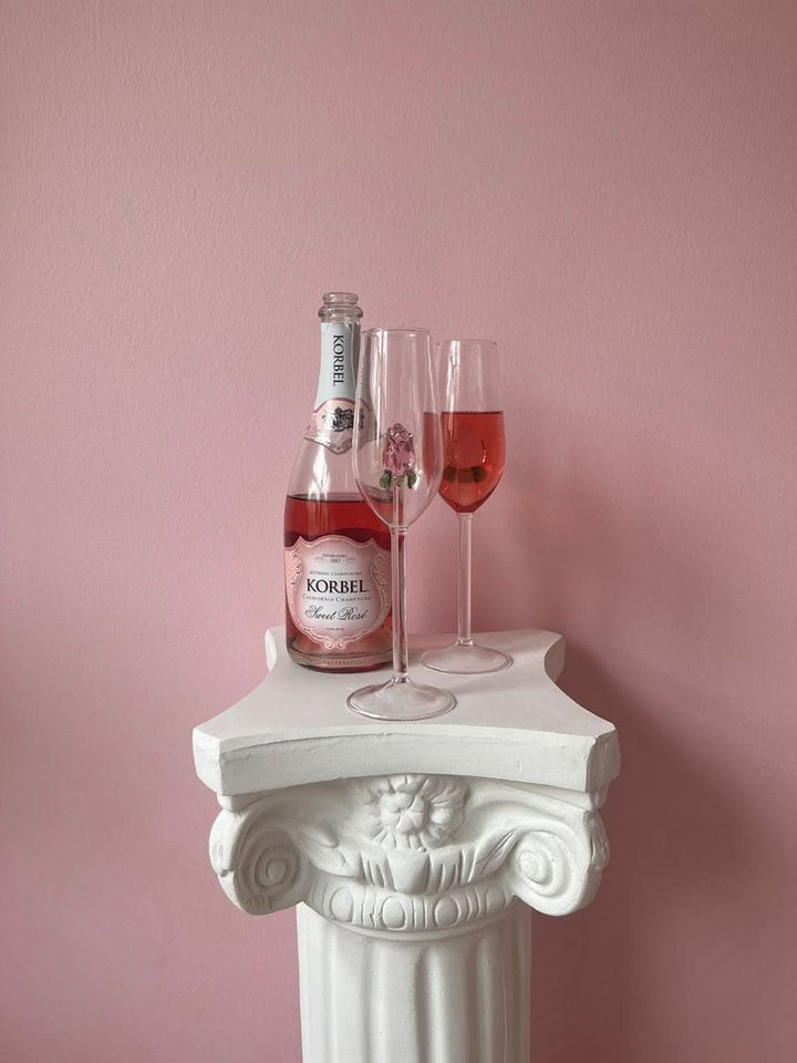 Stornfield | La Vie En Rose | Champagne Flute - Handmade