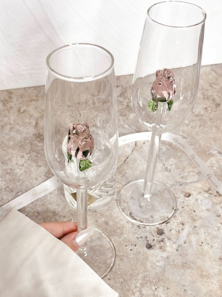 Stornfield | La Vie En Rose | Champagne Flute - Handmade