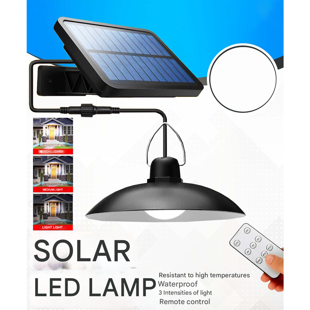 SolarDuo LED Lamp Set on Solar Energy with Remote Control | Stornfield