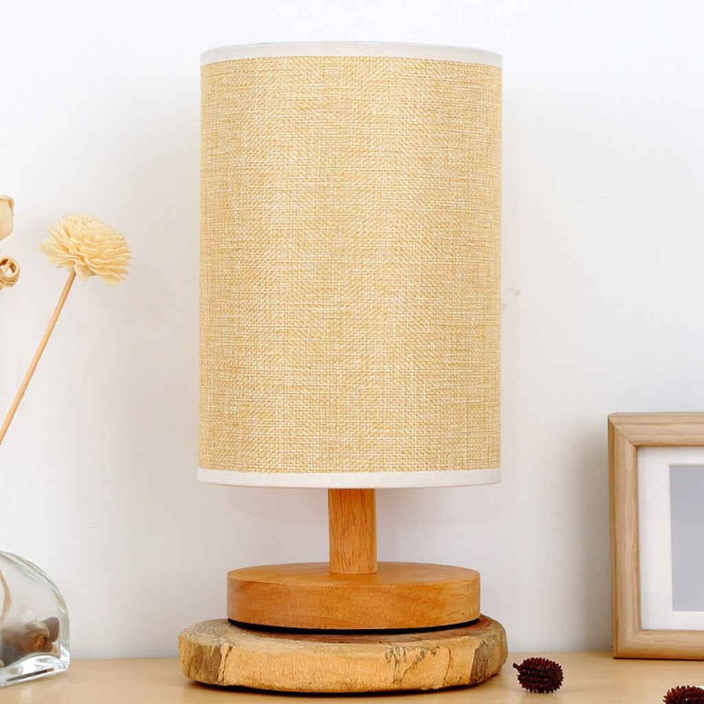 Scandinavian Wooden Bedside Lamp with Touch Control Design | Stornfield