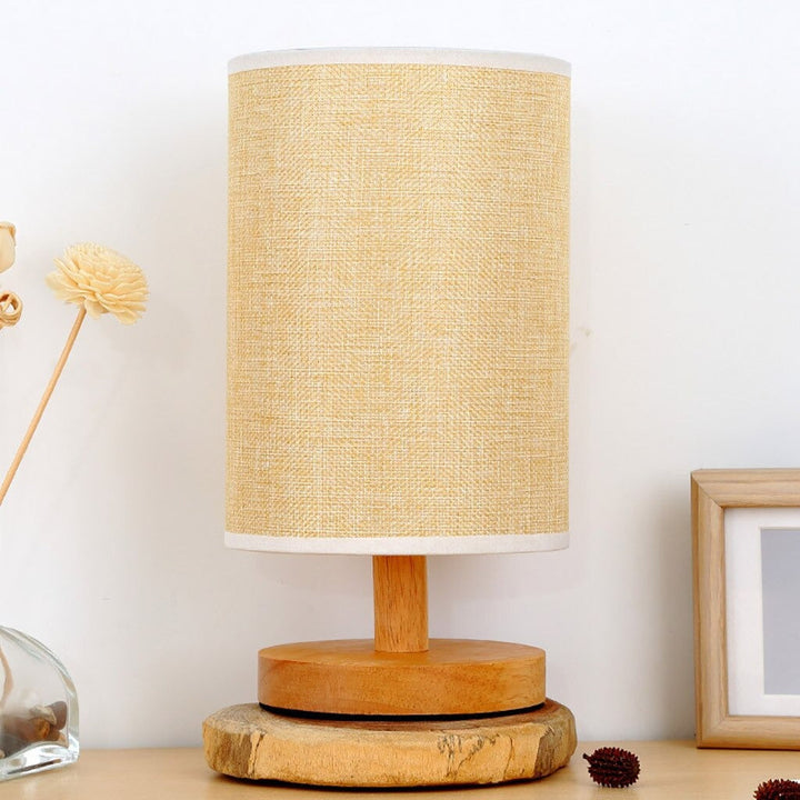 Scandinavian Wooden Bedside Lamp with Touch Control Design | Stornfield