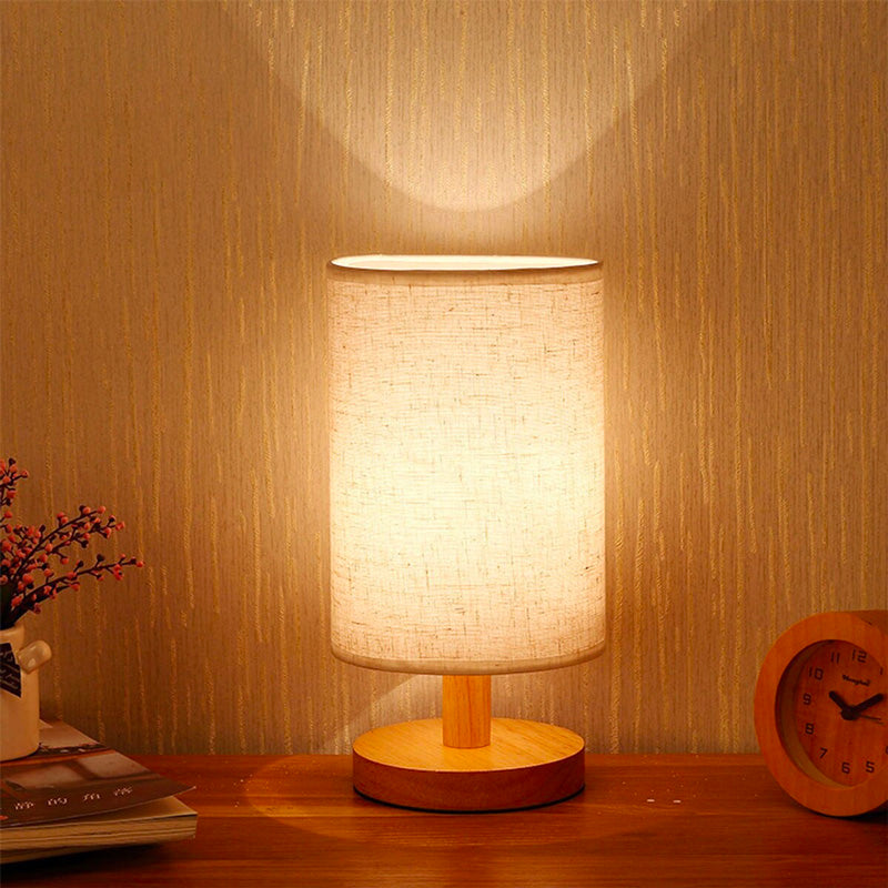 Scandinavian Wooden Bedside Lamp with Touch Control Design | Stornfield