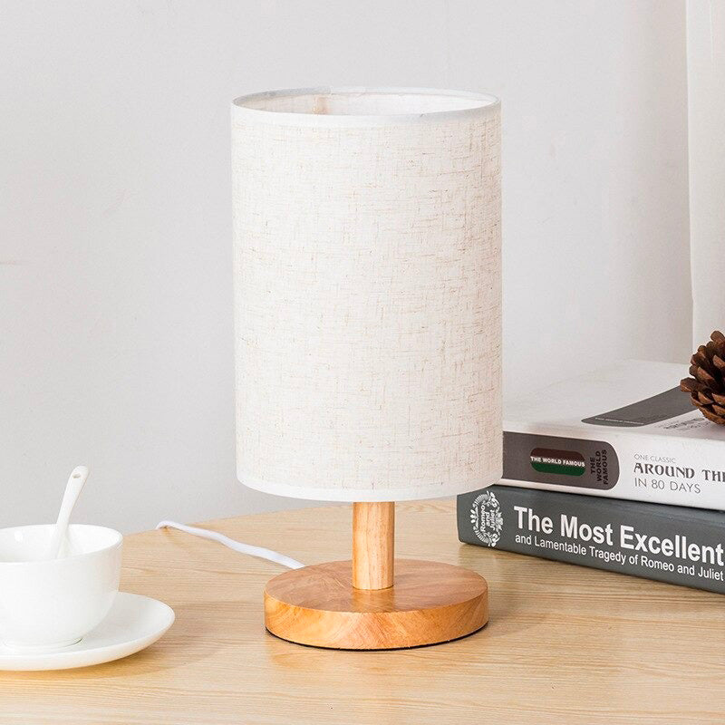 Scandinavian Wooden Bedside Lamp with Touch Control Design | Stornfield