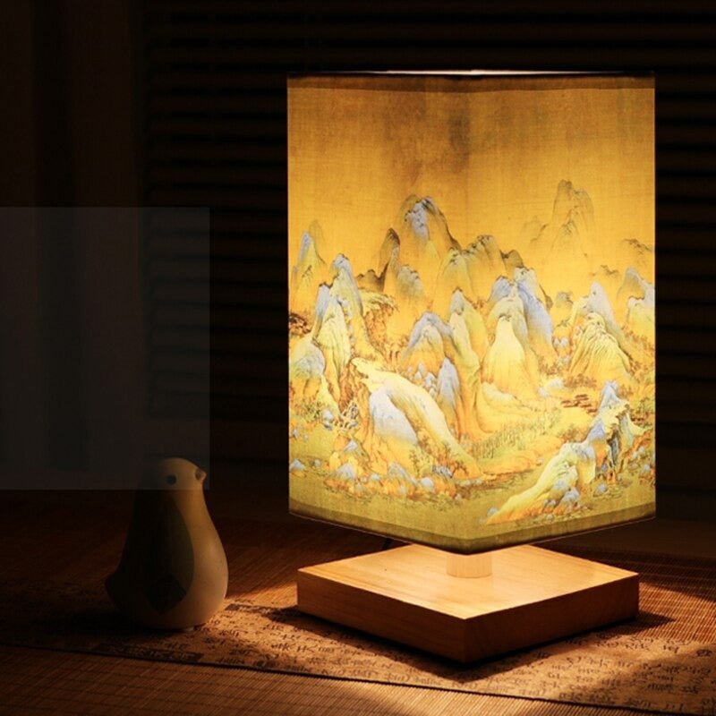 Stornfield | Paper Table Lamp | Japanese Scandinavian Style | Warm Light