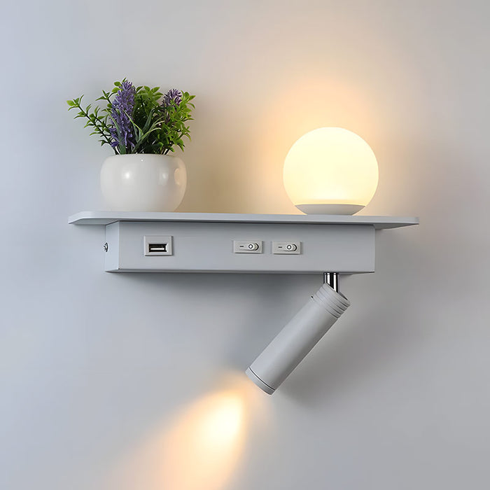 Stornfield | GlowPort – USB Wall Light with Adjustable Light and Smart Charging