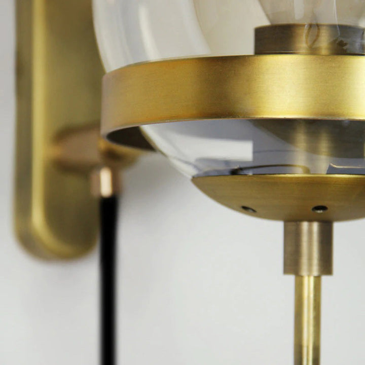 Chic Design Wall Bedside Lamp Sconce with Glass Ball Shade | Stornfield