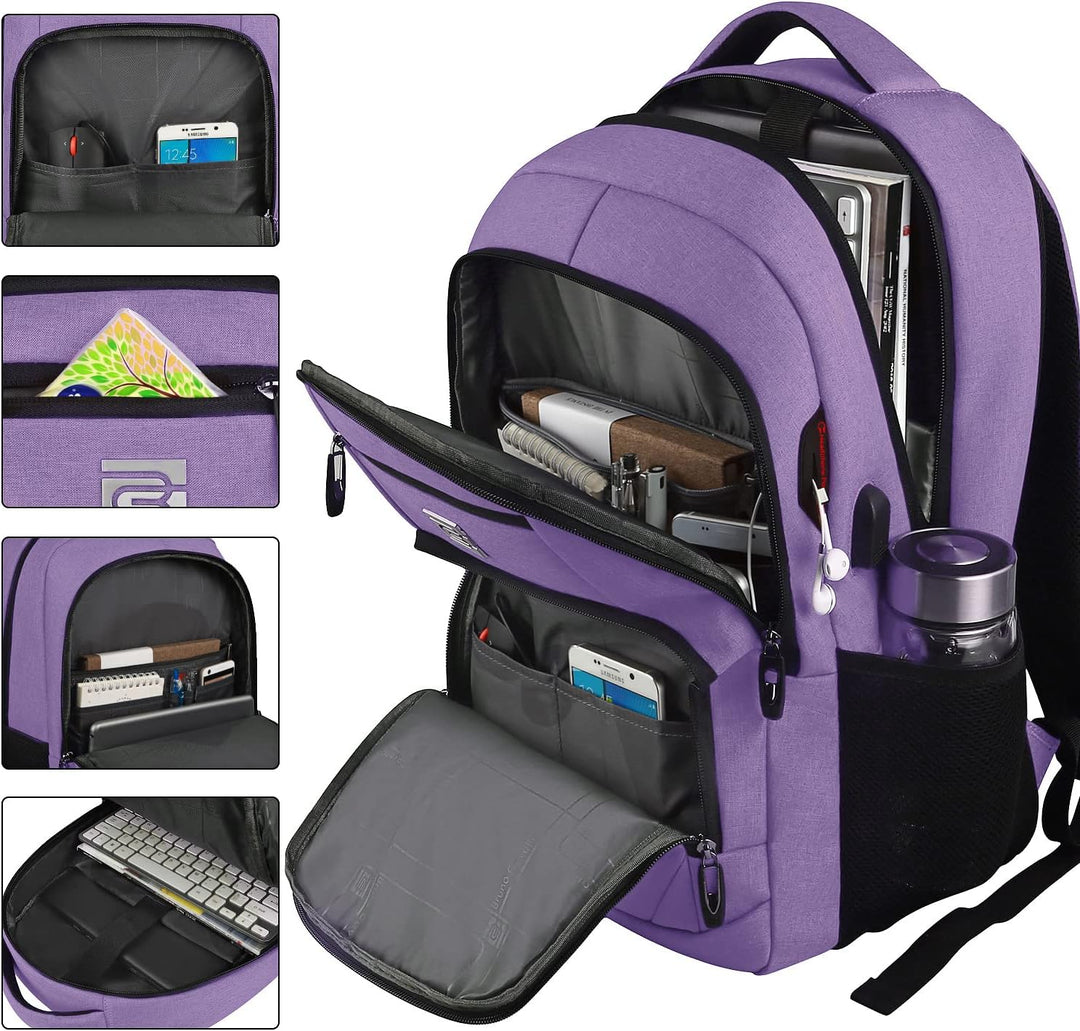 Slim Anti-Theft Laptop Backpack with USB Charging Port | Stornfield