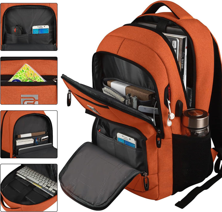 Slim Anti-Theft Laptop Backpack with USB Charging Port | Stornfield