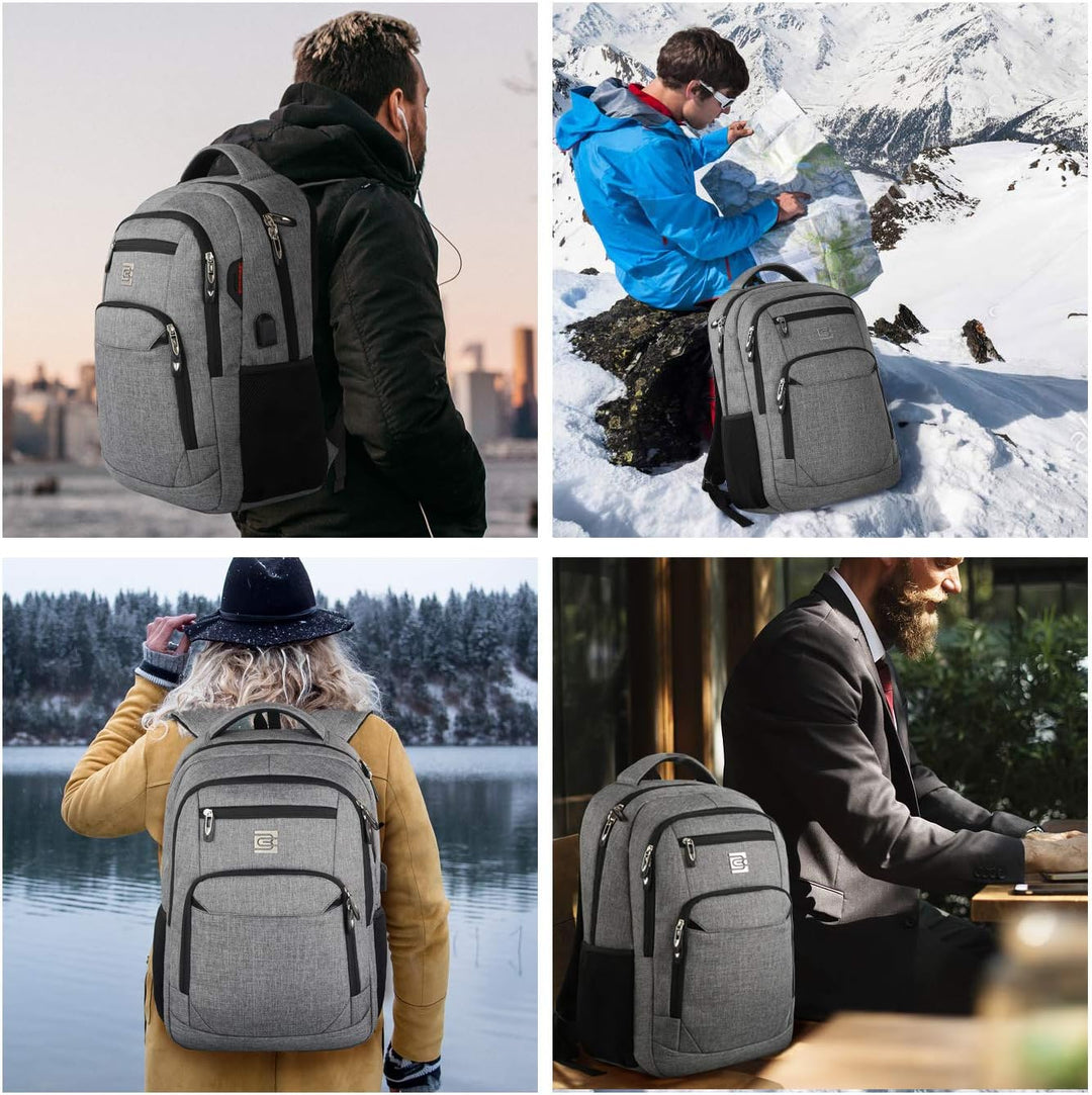 Slim Anti-Theft Laptop Backpack with USB Charging Port | Stornfield