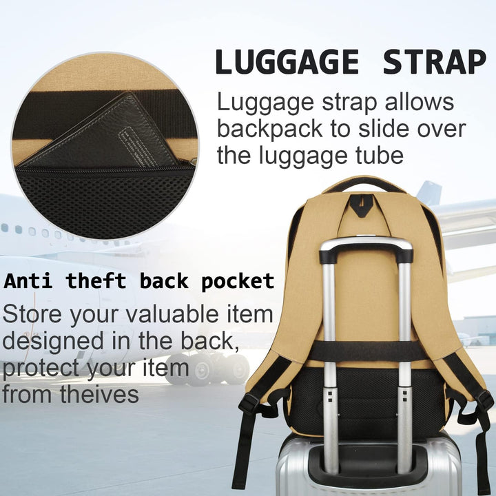 Slim Anti-Theft Laptop Backpack with USB Charging Port | Stornfield