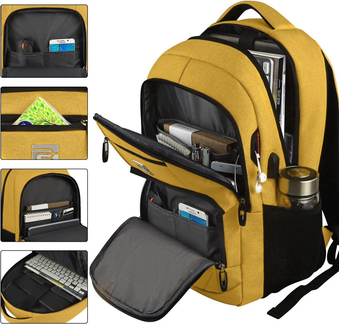 Slim Anti-Theft Laptop Backpack with USB Charging Port | Stornfield
