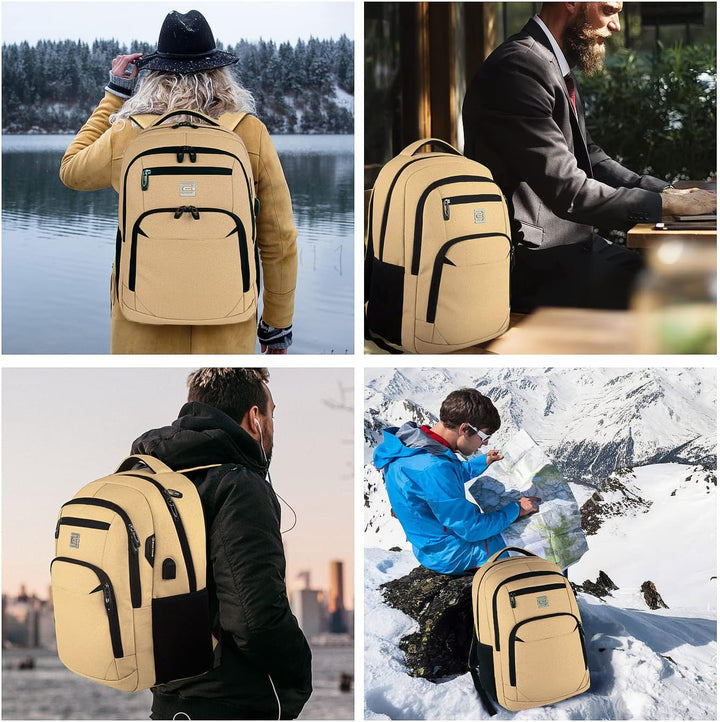 Slim Anti-Theft Laptop Backpack with USB Charging Port | Stornfield