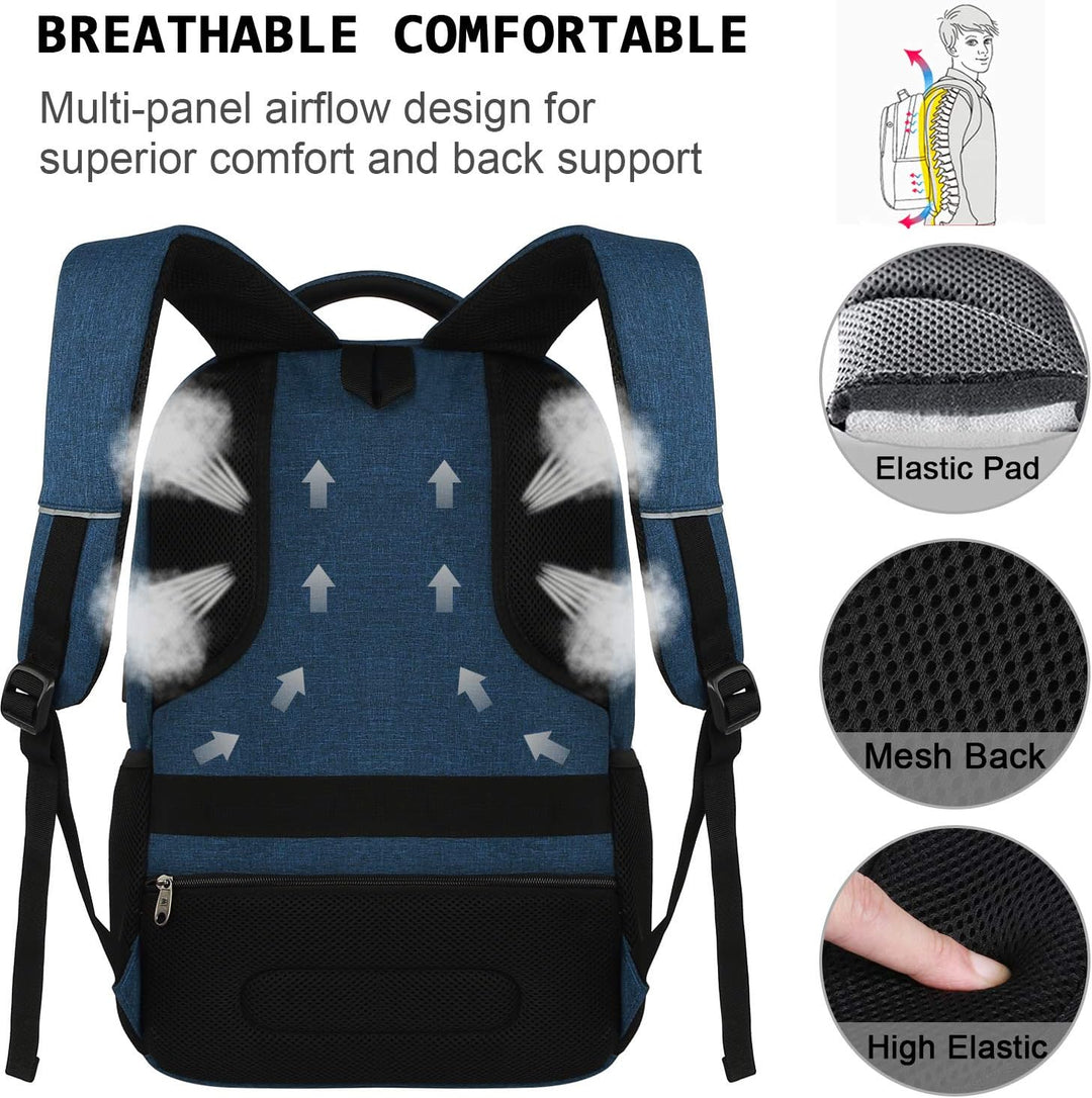 Slim Anti-Theft Laptop Backpack with USB Charging Port | Stornfield