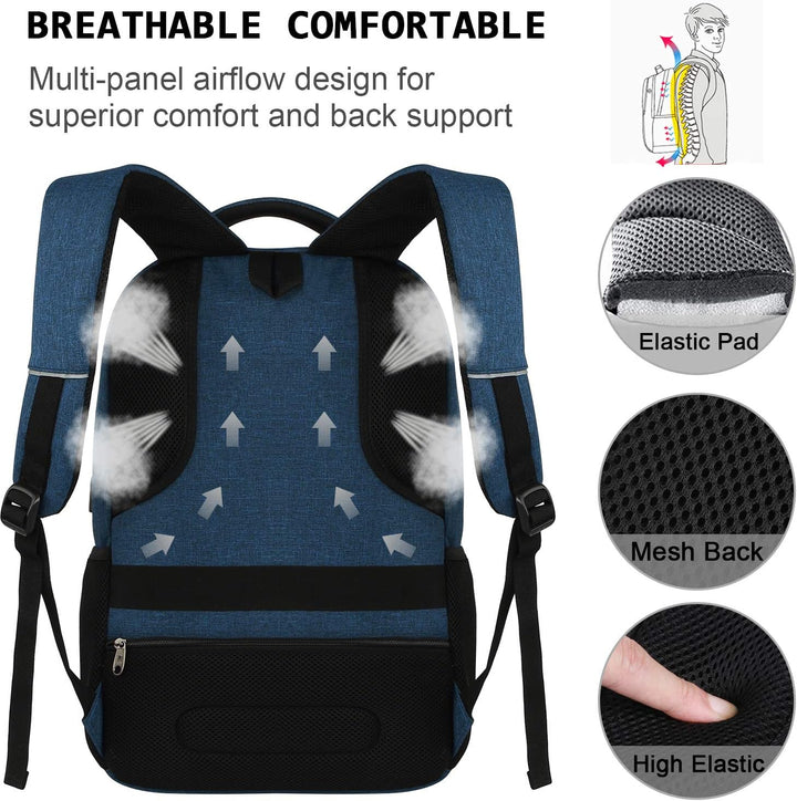 Slim Anti-Theft Laptop Backpack with USB Charging Port | Stornfield