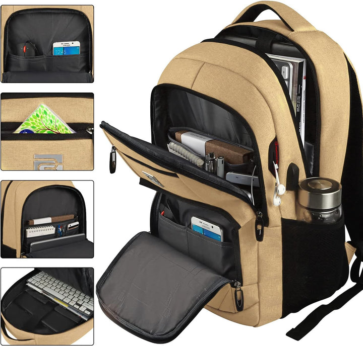 Slim Anti-Theft Laptop Backpack with USB Charging Port | Stornfield