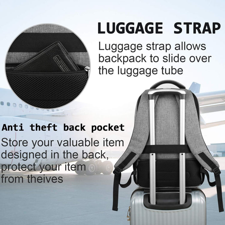Slim Anti-Theft Laptop Backpack with USB Charging Port | Stornfield