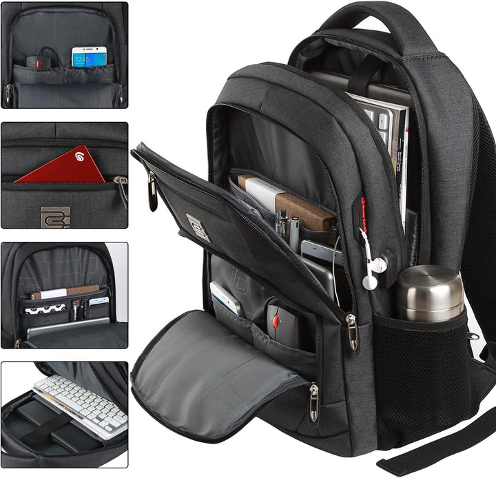 Slim Anti-Theft Laptop Backpack with USB Charging Port | Stornfield