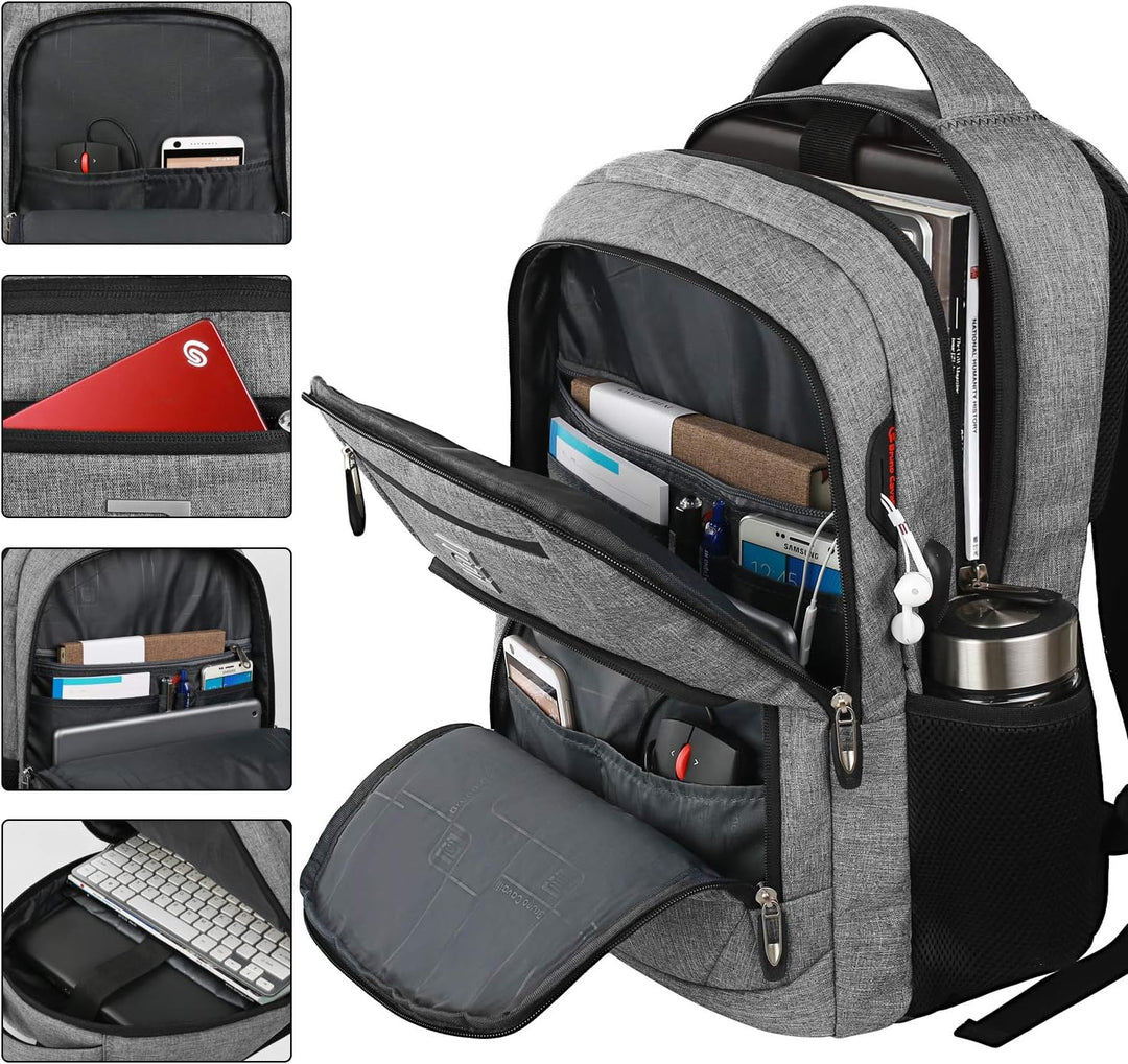 Slim Anti-Theft Laptop Backpack with USB Charging Port | Stornfield