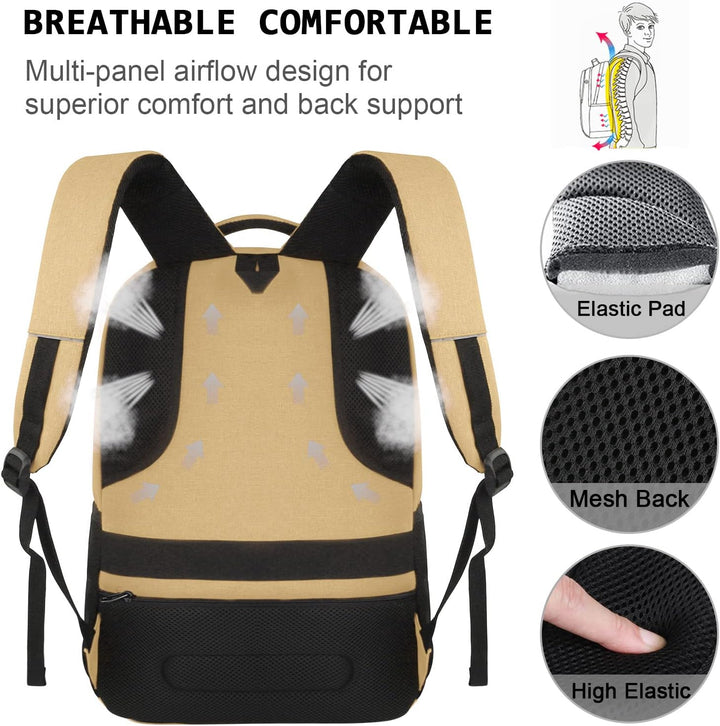 Slim Anti-Theft Laptop Backpack with USB Charging Port | Stornfield