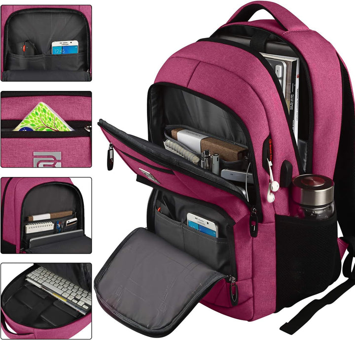 Slim Anti-Theft Laptop Backpack with USB Charging Port | Stornfield