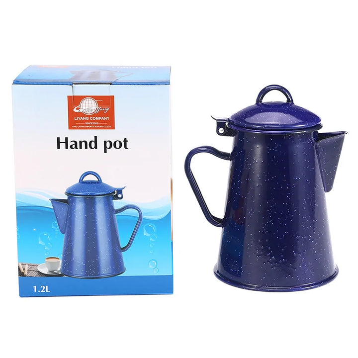 Large Capacity Enamel Handle Pot for Coffee Tea Water Enamel Kettle | Stornfield