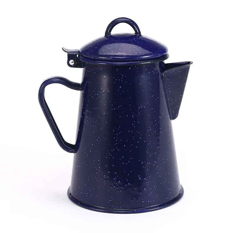 Large Capacity Enamel Handle Pot for Coffee Tea Water Enamel Kettle | Stornfield