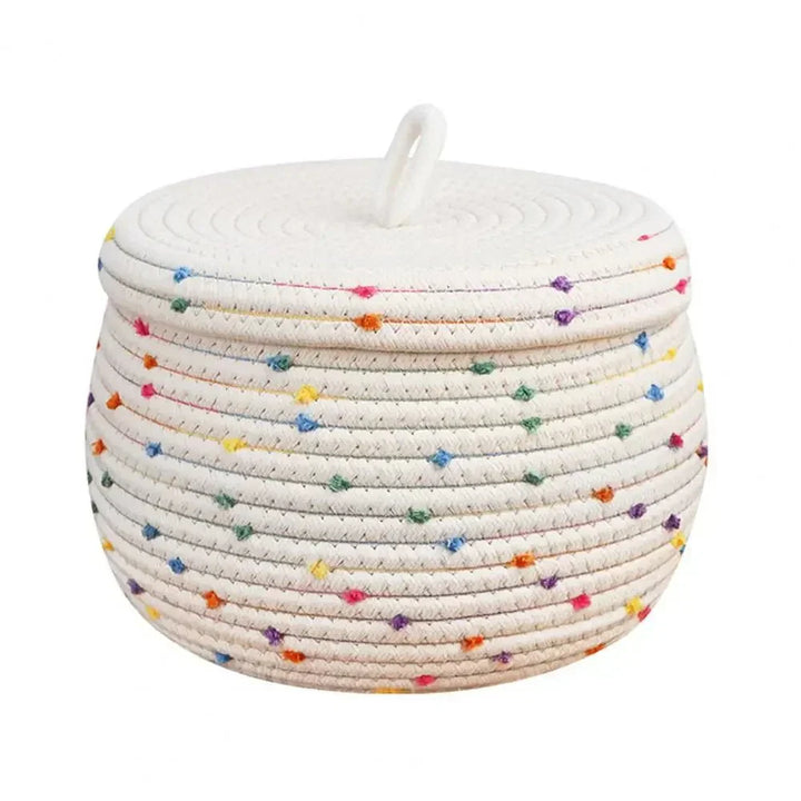 Stornfield | Large Cotton Rope Storage Basket with Lid