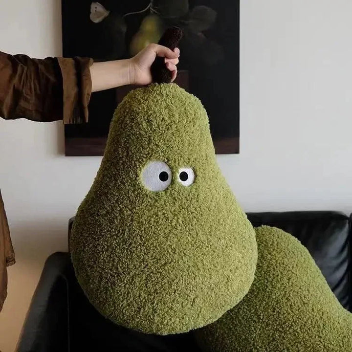 Large Plush Pear Sofa Cushion for Cozy Bedroom Decor | Stornfield