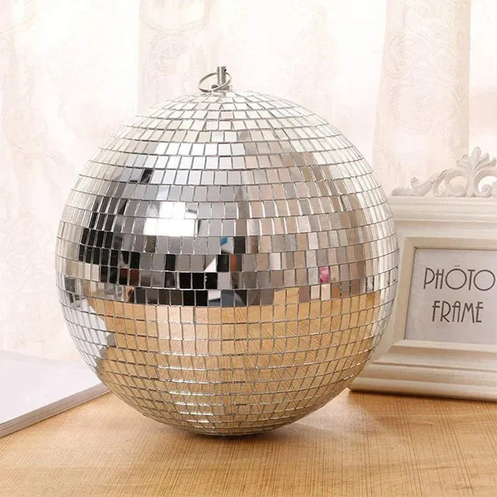 Large Shimmering Disco Party Ball Glass Modern Decor | Stornfield