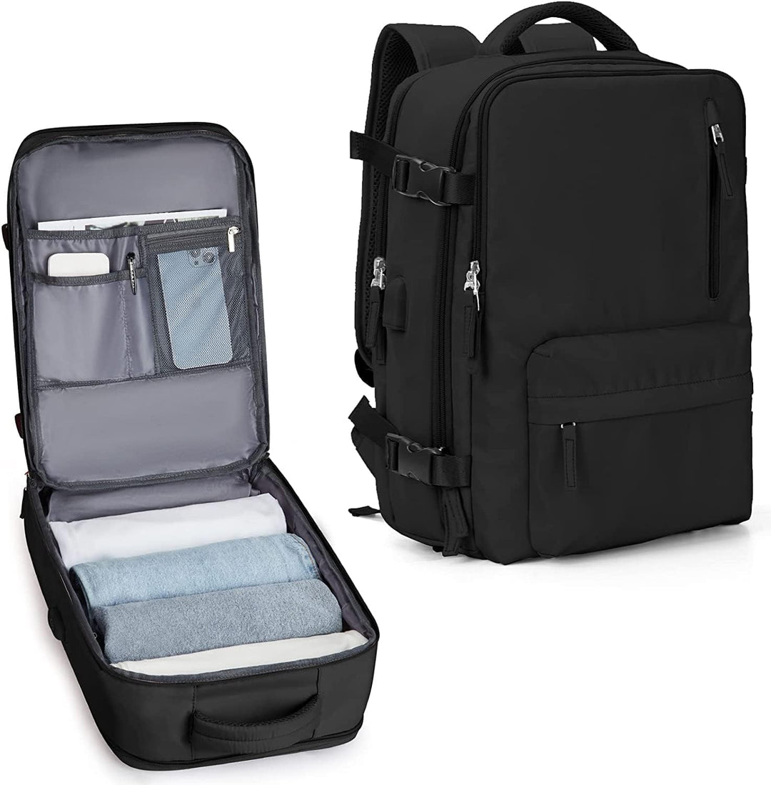Waterproof Travel Backpack with Shoe Compartment & USB Port – 14" Laptop Fit | Stornfield
