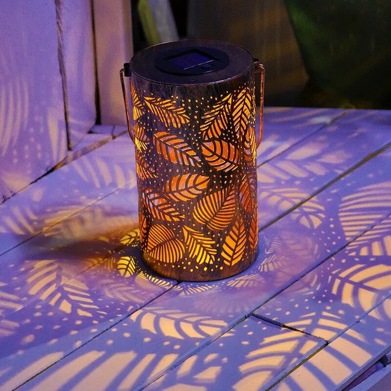 Radiant Leaf Lantern Set – Outdoor Elegance | Stornfield