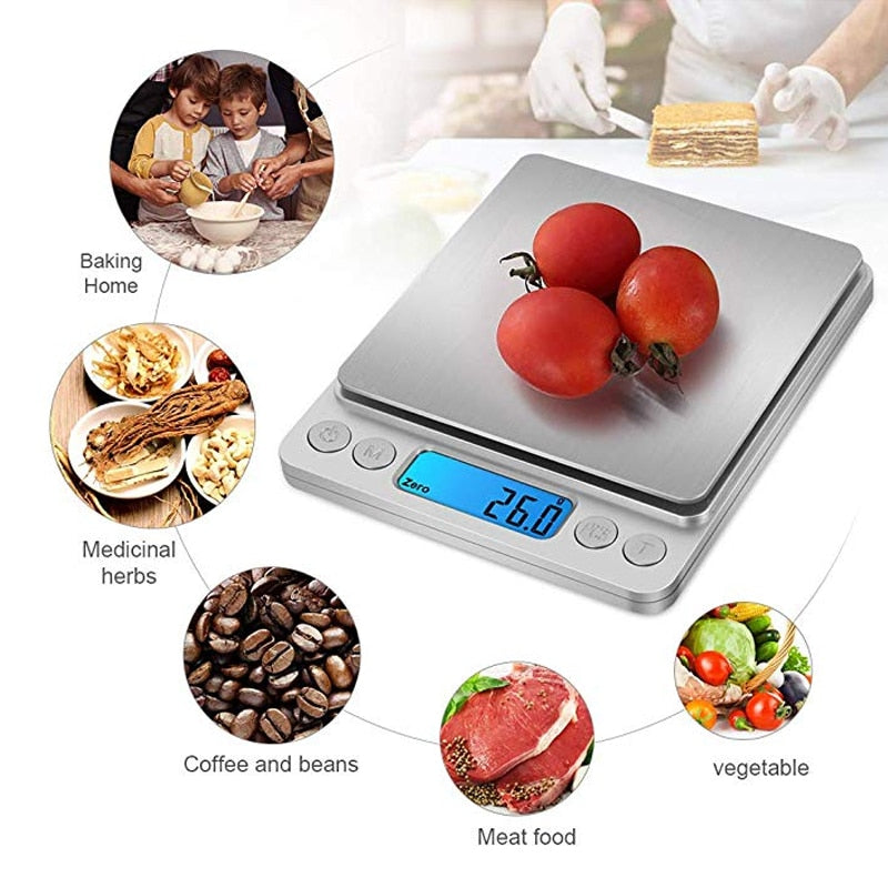 LCD Display Multi-function Digital Kitchen Scale Weighing Food Scale | Stornfield
