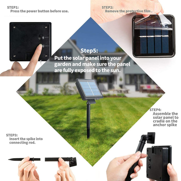 Stornfield | Solar Fairy Lights for Outdoor Use | Waterproof Solar Garden Lights