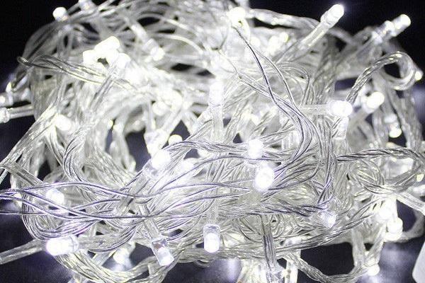 LED string lights solar-powered with 100 LED (multiple colors) - 9 meters | Stornfield