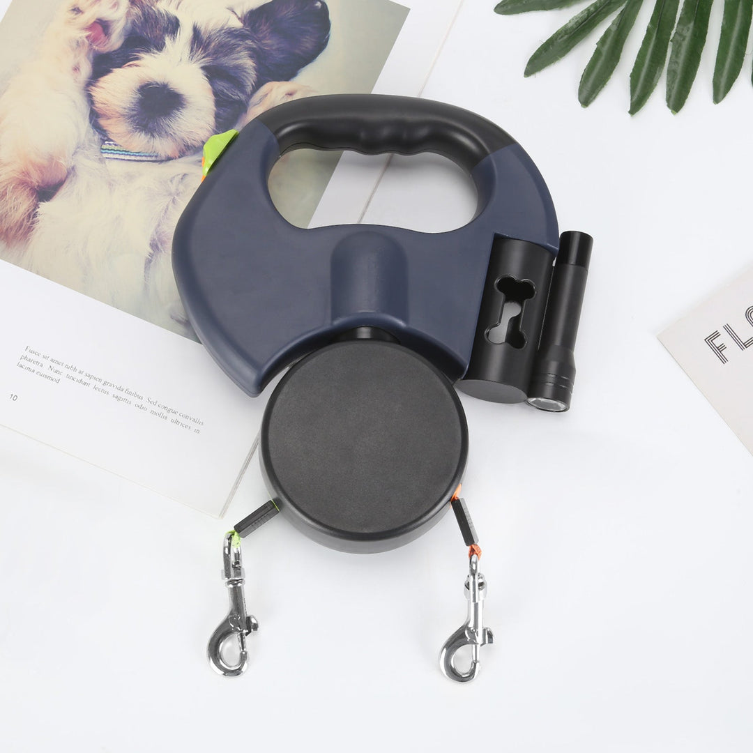 DuoLijn LED Dual Retractable Leash for Dogs and Cats with 360° Rotation Mechanism 3 Meters | Stornfield