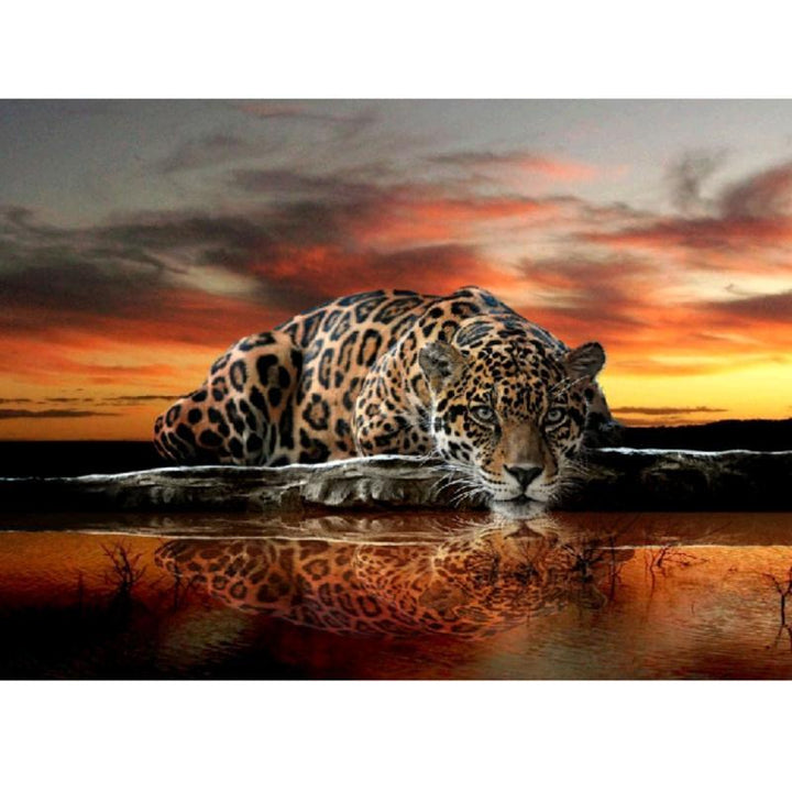 Leopard Reflection - GemPaint Kit | Stornfield