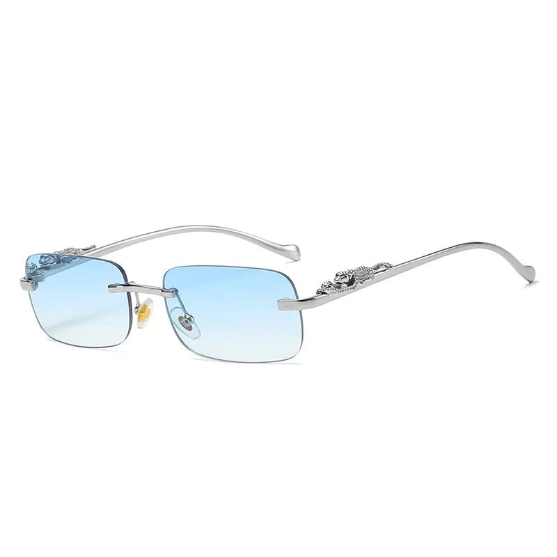 Stornfield | LEOPARDVIEW – Stylish Rimless Sunglasses with UV400 Protection