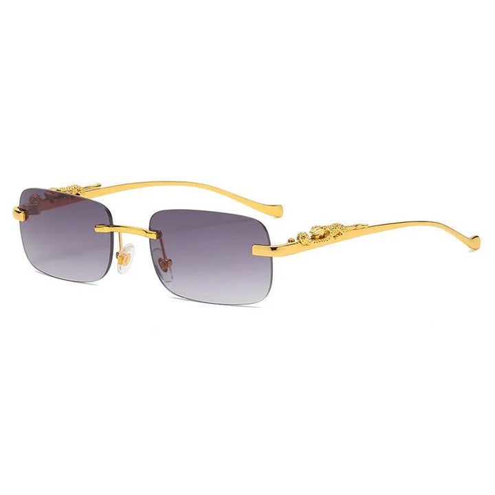 Stornfield | LEOPARDVIEW – Stylish Rimless Sunglasses with UV400 Protection