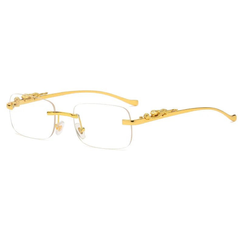 Stornfield | LEOPARDVIEW – Stylish Rimless Sunglasses with UV400 Protection