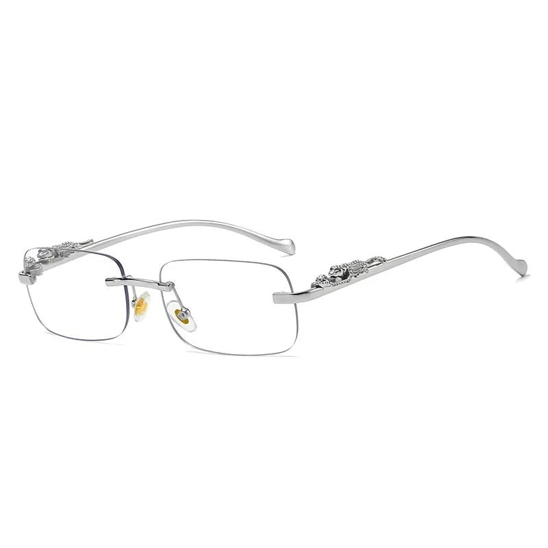 Stornfield | LEOPARDVIEW – Stylish Rimless Sunglasses with UV400 Protection