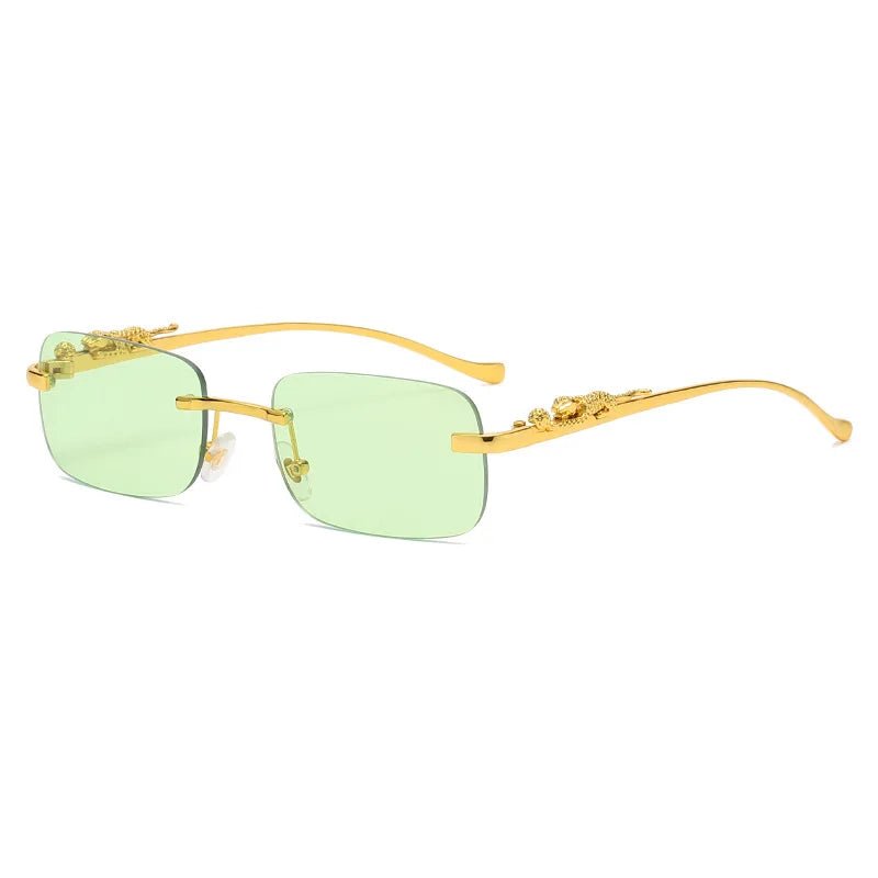 Stornfield | LEOPARDVIEW – Stylish Rimless Sunglasses with UV400 Protection