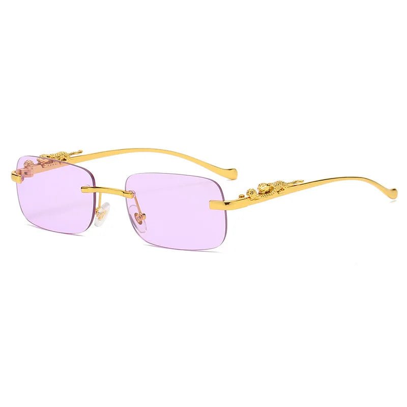 Stornfield | LEOPARDVIEW – Stylish Rimless Sunglasses with UV400 Protection