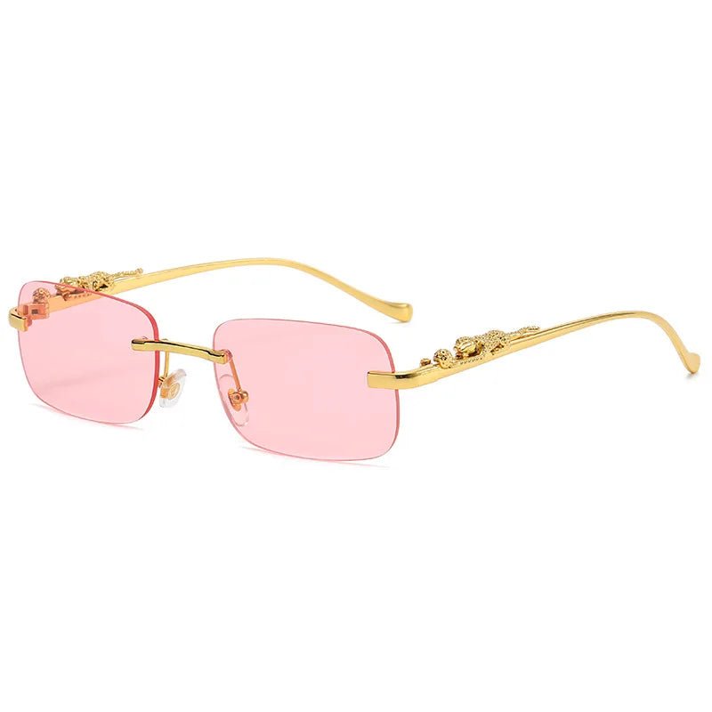Stornfield | LEOPARDVIEW – Stylish Rimless Sunglasses with UV400 Protection