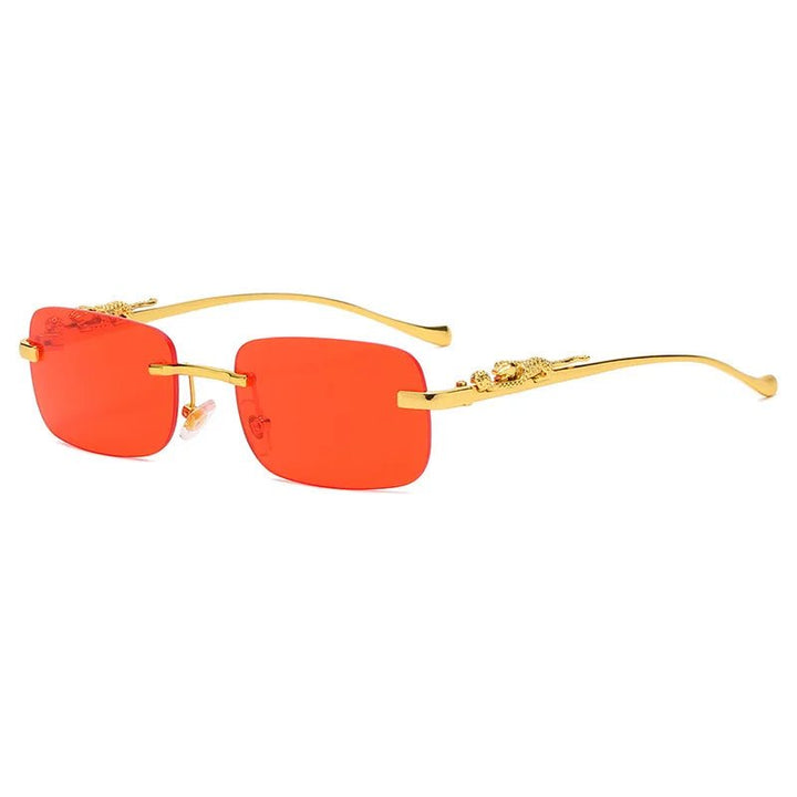 Stornfield | LEOPARDVIEW – Stylish Rimless Sunglasses with UV400 Protection
