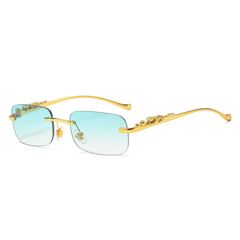 Stornfield | LEOPARDVIEW – Stylish Rimless Sunglasses with UV400 Protection