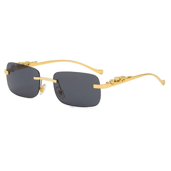 Stornfield | LEOPARDVIEW – Stylish Rimless Sunglasses with UV400 Protection