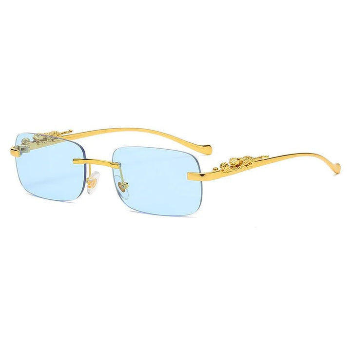 Stornfield | LEOPARDVIEW – Stylish Rimless Sunglasses with UV400 Protection