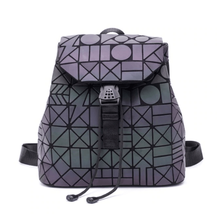 Reflective Colour-Changing Geometric Backpack for Women | Stornfield