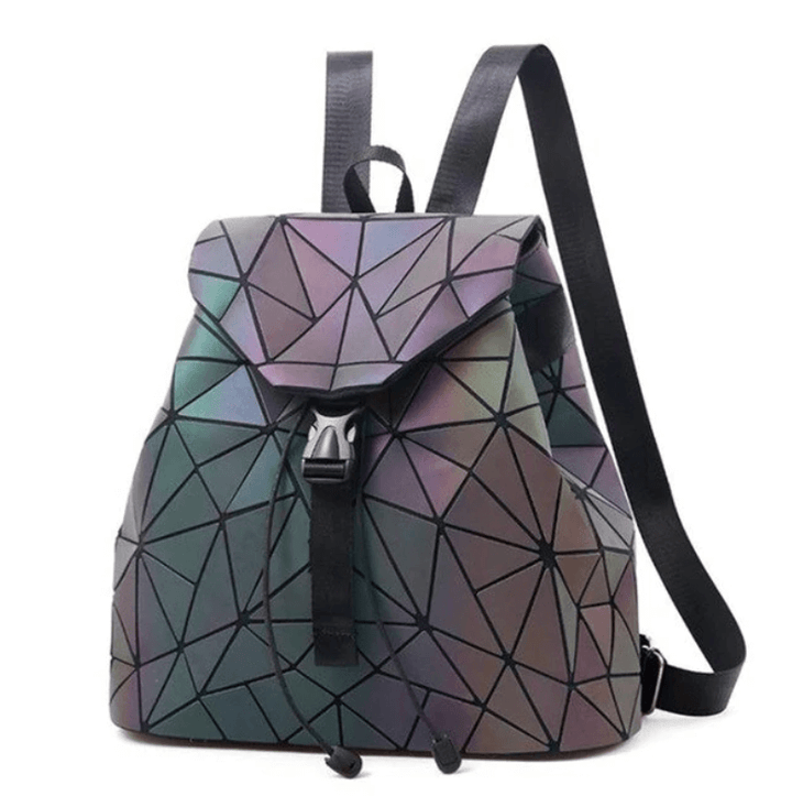 Reflective Colour-Changing Geometric Backpack for Women | Stornfield